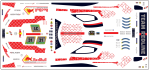 Decal Ferrari 296 GT3 Redline Team Verstappen RB  Racing 2025 Ring  #31 Scale 1:32